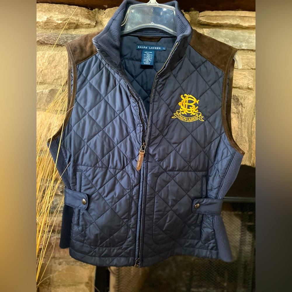 New Ralph Lauren Quilted Vest - size large